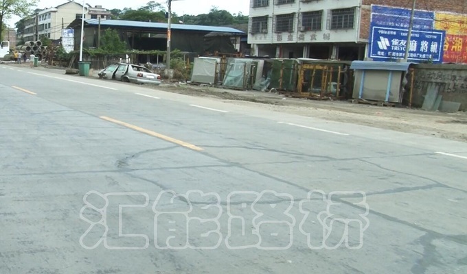 湖南國道路面斷角修復案例